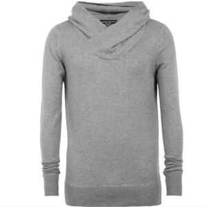 All Saints Spitalfields Men’s Arbre Hoodie Sweater Grey Size Medium